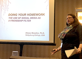 Prof. Standlee Presenting at the 2018 Association of Internet Researchers Conference in Montreal