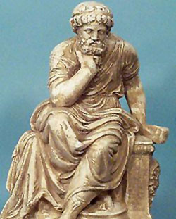 Socrates Thinking Statue